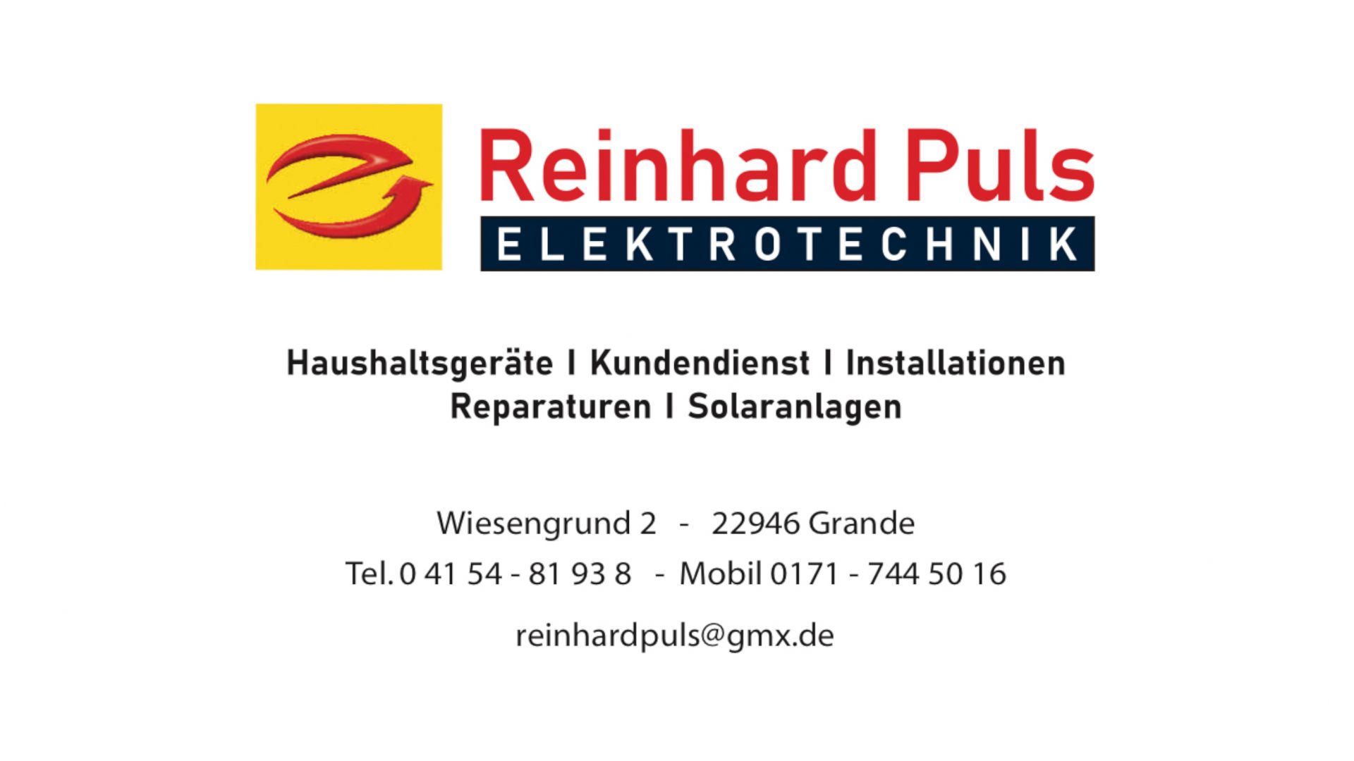 GGT Gewerbegemeinschaft Trittau Elektrotechnik Reinhard Puls